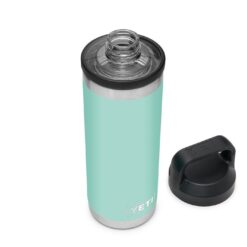 Yeti Rambler Bottle 18oz Seafoam V2 7 191416 Chug Inline Campaign Website Assets Rambler 18oz Bottle Chug Cap Seafoam Overhead Quarter Lid Off 1680x1024 1606367858263