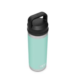 Yeti Rambler Bottle 18oz Seafoam V2 8 191416 Chug Inline Campaign Website Assets Rambler 18oz Bottle Chug Cap Seafoam Overhead Quarter Lid On 1680x1024 1606367858268