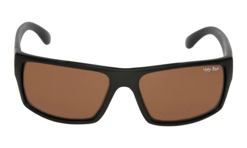 Sunglasses P1202 Matt Black/Brown - Ugly Fish