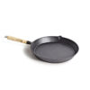 Frypan 25cm Round Timber Handle Cast Iron - Campfire
