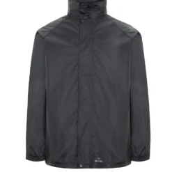 Raincoat Stowaway Adult 7000 Black L Rainbird