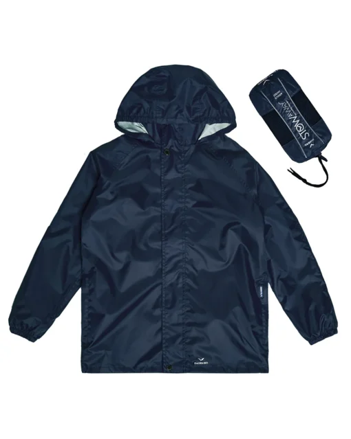 Raincoat Stowaway Kids 7000 Navy XS Rainbird