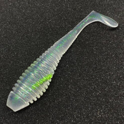Soft Plastic McPaddles V2 6.5 Iridescent Glow Abrolhos