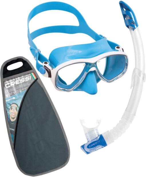 Mask and Snorkel Set Marea Kids VIP Blue - Cressi