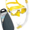 Mask and Snorkel Set Marea Kids VIP Yellow - Cressi 2 mareamandssetyellow