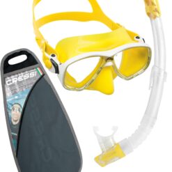 Mask and Snorkel Set Marea Kids VIP Yellow - Cressi
