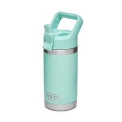Yeti Rambler Bottle Jr 12oz Kids Seafoam V2 6 190299 Rambler Junior 12oz Bottle Website Assets Quarter Angle Straw Upright Seafoam 1680x1024 v2 1606197689482
