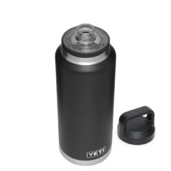 Yeti Rambler Bottle 46oz Black V2 4 200566 Drinkwater Product Launch 46oz Bottle Front Quarter Overhead Lid Off Black 1680x1024 1613963031873