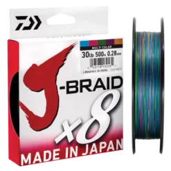 Braid J-Braid X8 65lb 300m Multi Colour Daiwa