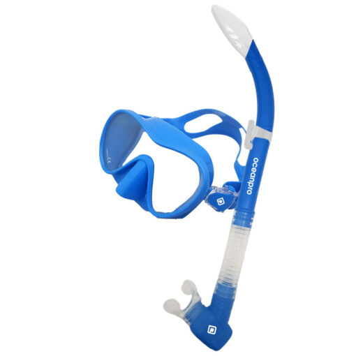 Mask and Snorkel Set Oberon Blue - Oceanpro
