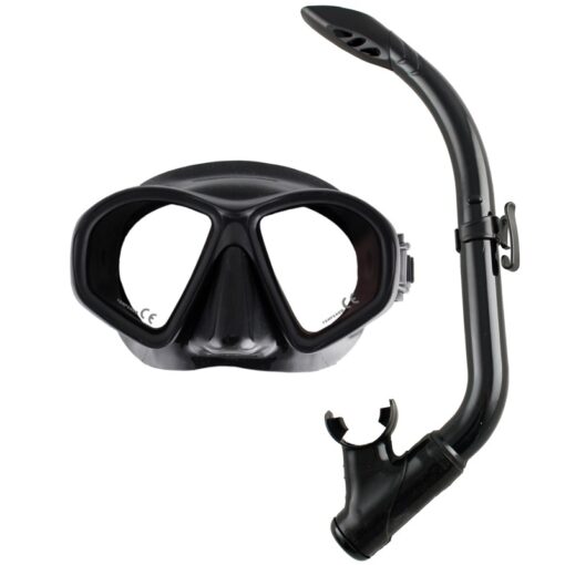 Mask and Snorkel Set Phantom Youth Black - Ocean Hunter