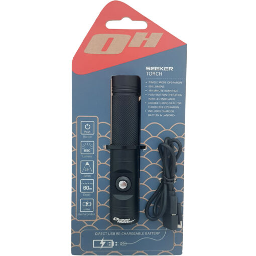 Dive Torch Seeker Rechargeable (650 lumen) - Ocean Hunter