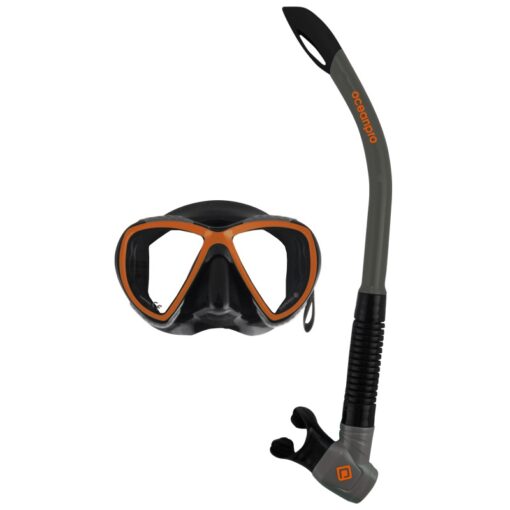 Mask and Snorkel Set Yongala Orange - Oceanpro