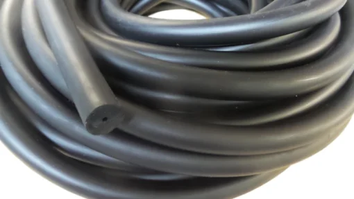 Rubber 14mm BLACK Bulk per cm - Rob Allen