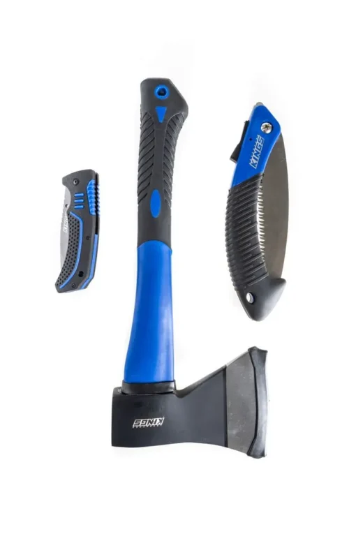 Three Piece Axe, Folding Saw and Knife Kit - Kings