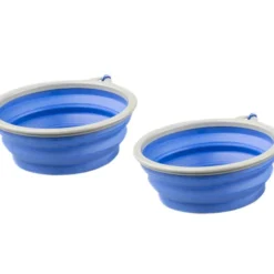 Dog Bowls Collapsible 1.1L Pair - Kings