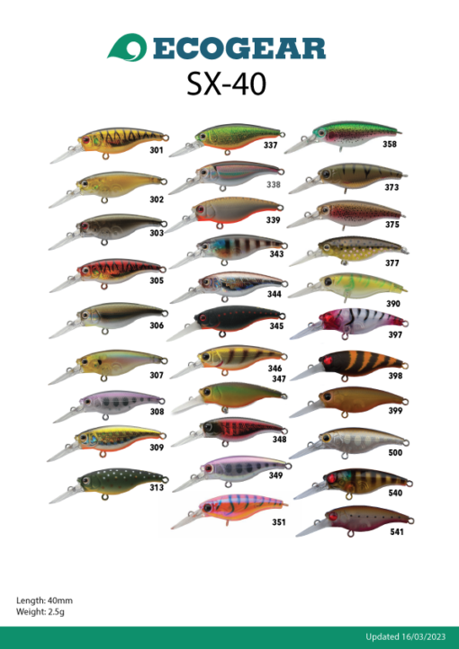 Lure SX40F 375 Stubby Minnow - Ecogear
