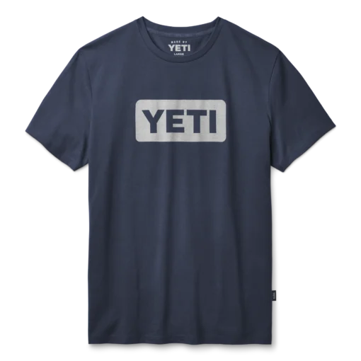 Yeti T-shirt Med Navy/White Premium Short Sleeve