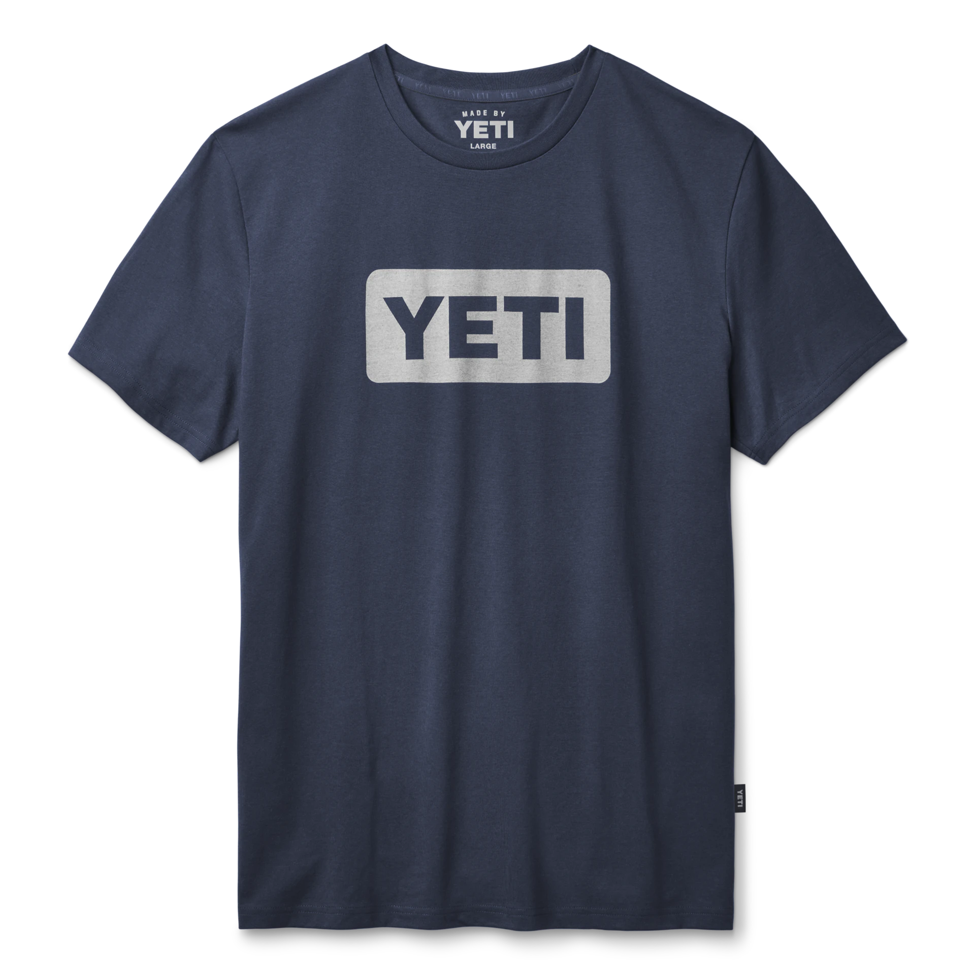 Yeti T-shirt Small Navy/White Premium Short Sleeve