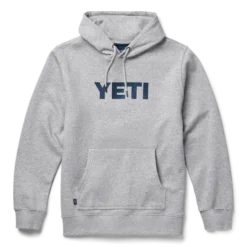 Yeti Pullover Hoodie L Grey Brushed Fleece