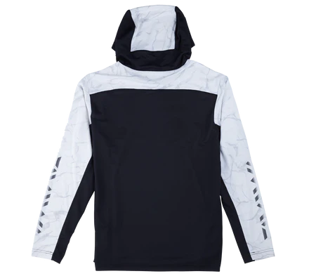 Hoodie Long Sleeve Fishing Jersey Splash White XL - Daiwa - Down