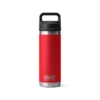Yeti Rambler Bottle 18oz Chug Rescue Red 2 220078 site studio 1H23 Drinkware Rambler 18oz Rescue Red Bottle Front 4094 Primary B 2400x2400 9833ca1c 1250 4eb4 b832 bc6ceb707682 1