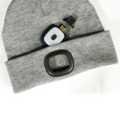 Beanie LED Head Light Grey - Lion 4 LA114HG USB demo