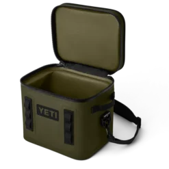 18060131300 70000001976 site studio soft coolers Hopper Flip 12 Olive 3QTR Open 7551 V2 Primary B 2400x2400 7bf77684 d41d 4187 83dc b6af4a520a8b