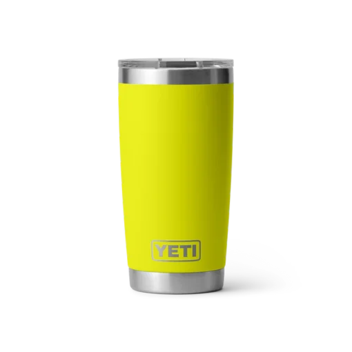 Yeti Rambler 20oz Tumbler MS Firefly Yellow