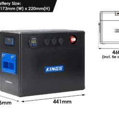 Battery Block 25 Plug and Play -12V  - Kings