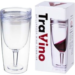 Travino Spill Proof Wine Tumbler Crystal Clear