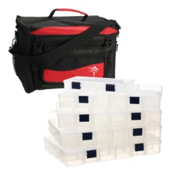 Tackle Bag JW Deluxe Large 5 Box Red/Black