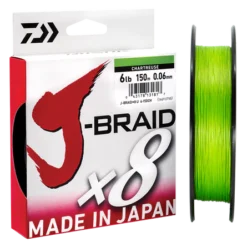 Braid J-Braid X8 6lb 150m Chartreuse Daiwa