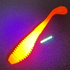 DEL Soft Plastic McPaddles 8.0 UV Sargent Glow Abrolhos