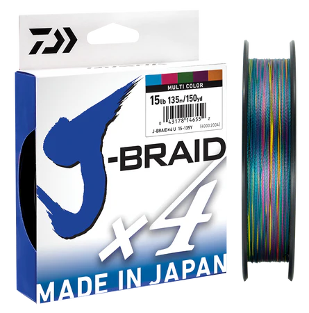 Braid J-Braid X4 65lb 300m Multi Colour Daiwa 1 Braid J-Braid X4 65lb 300m Multi Colour Daiwa