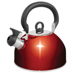 Kettle Whistling 4ltr Stainless Red - Campfire