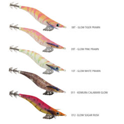 squid jig sephia egixile 3.5 shimano glow tiger prawn