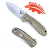 honey badger knife medium flipper tan