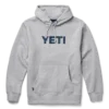 Yeti Pullover Hoodie L Grey Brushed Fleece