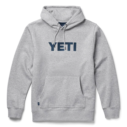 Yeti Pullover Hoodie L Grey Brushed Fleece