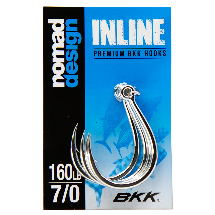 Inline Eye Single Hook 140lb 5/0 - Nomad Design 3 Inline Eye Single Hook 140lb 5/0 - Nomad Design