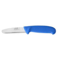 Knife Deckies 9cm Blue Serrated Blunt - Victory