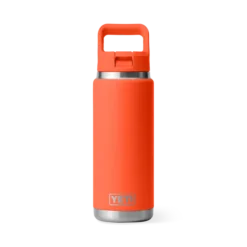 Yeti Rambler Bottle 26oz Straw Papaya